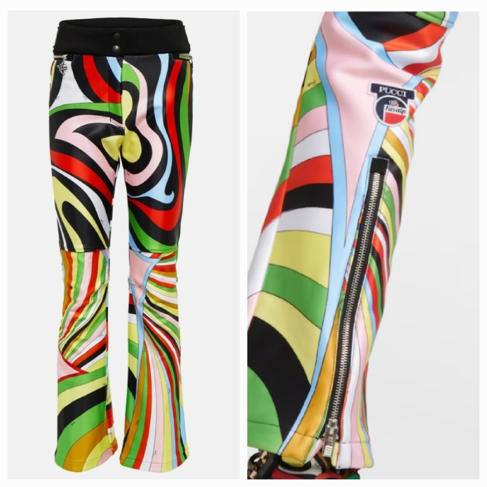 Fusalp X Pucci Elancia printed ski Pants MSRP $1,250 Fusalp Pucci Ski Pants